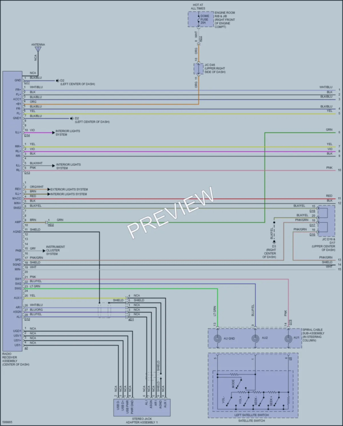 2018 Toyota 86 Radio wiring diagram preview