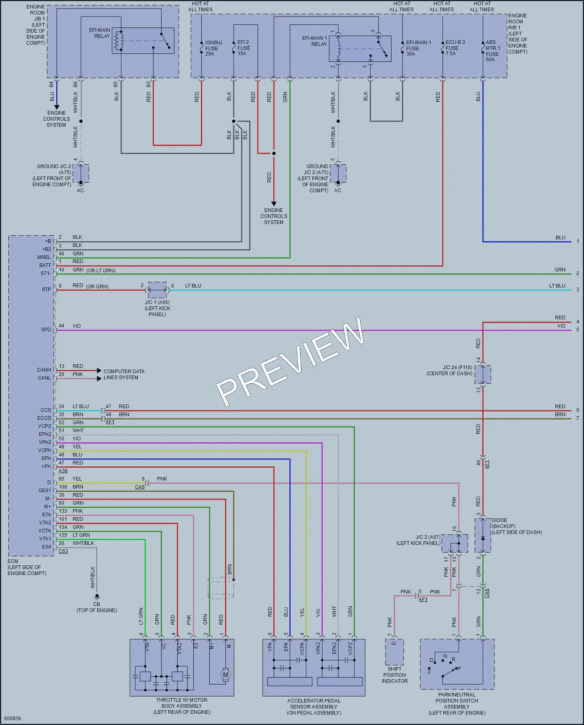 2018 Toyota CHR Cruise Control wiring diagram preview