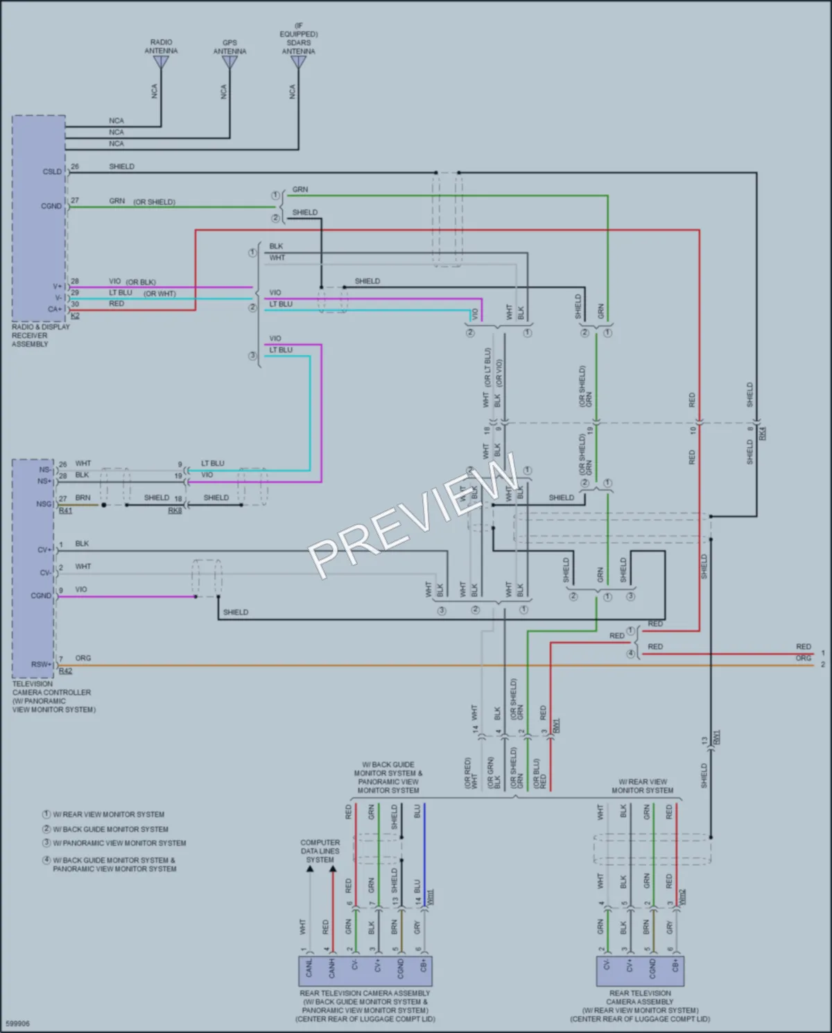 2018 Toyota Camry Radio wiring diagram preview