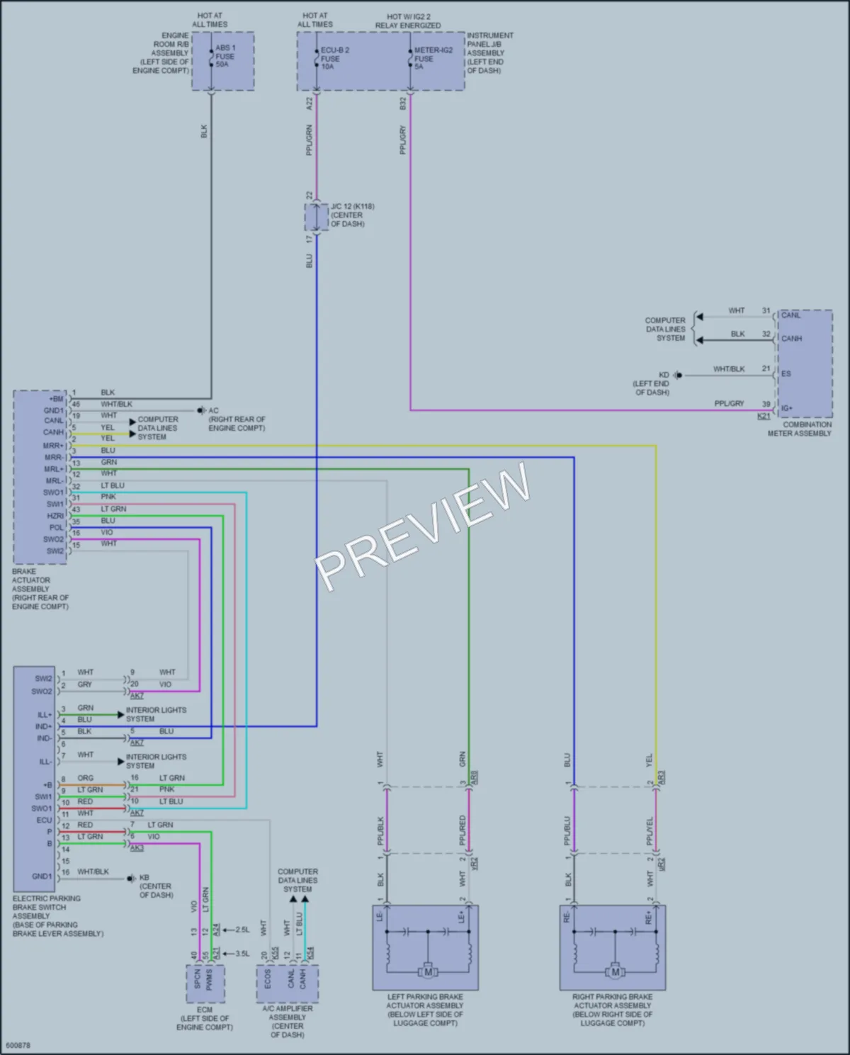 2018 Toyota Camry Shift Interlock wiring diagram preview
