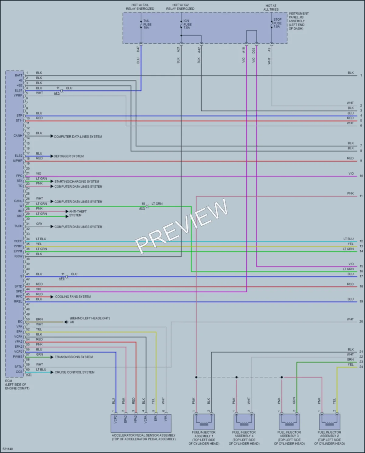 2018 Toyota CorollaiM Engine Performance wiring diagram preview