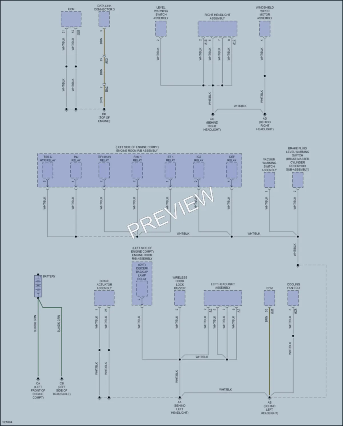 2018 Toyota CorollaiM Ground Distribution wiring diagram preview