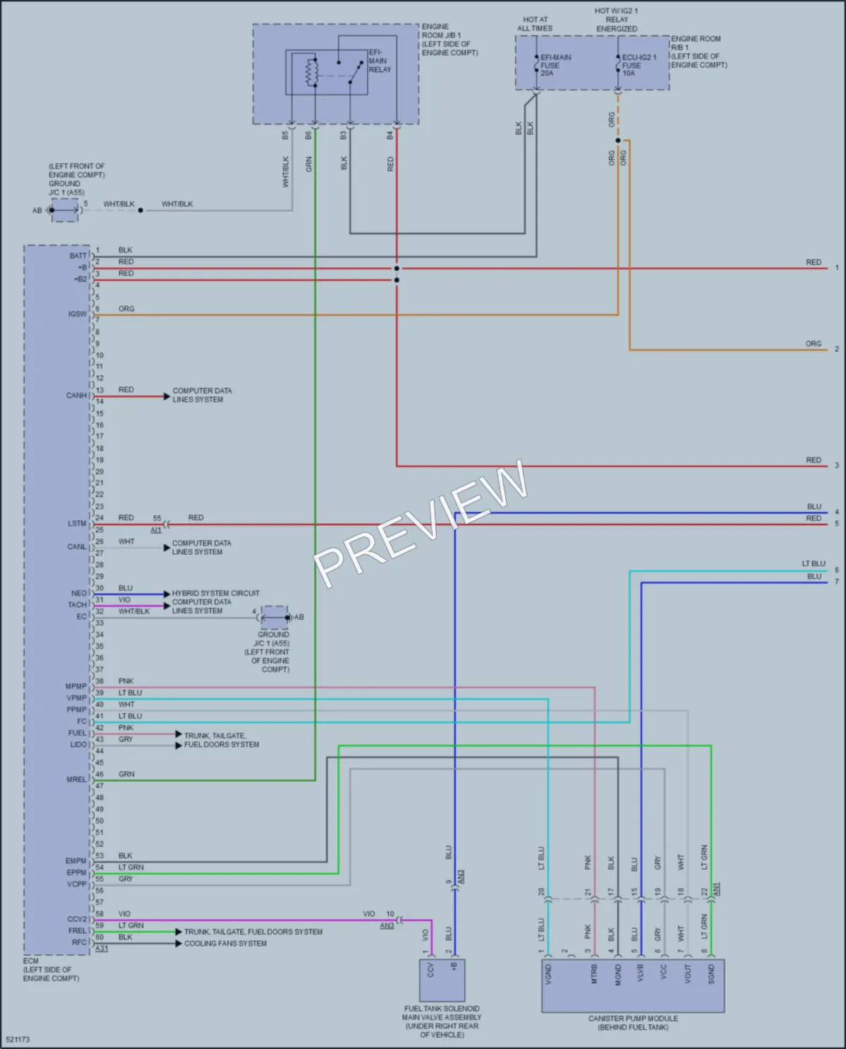 2018 Toyota PriusPrime Engine Performance wiring diagram preview