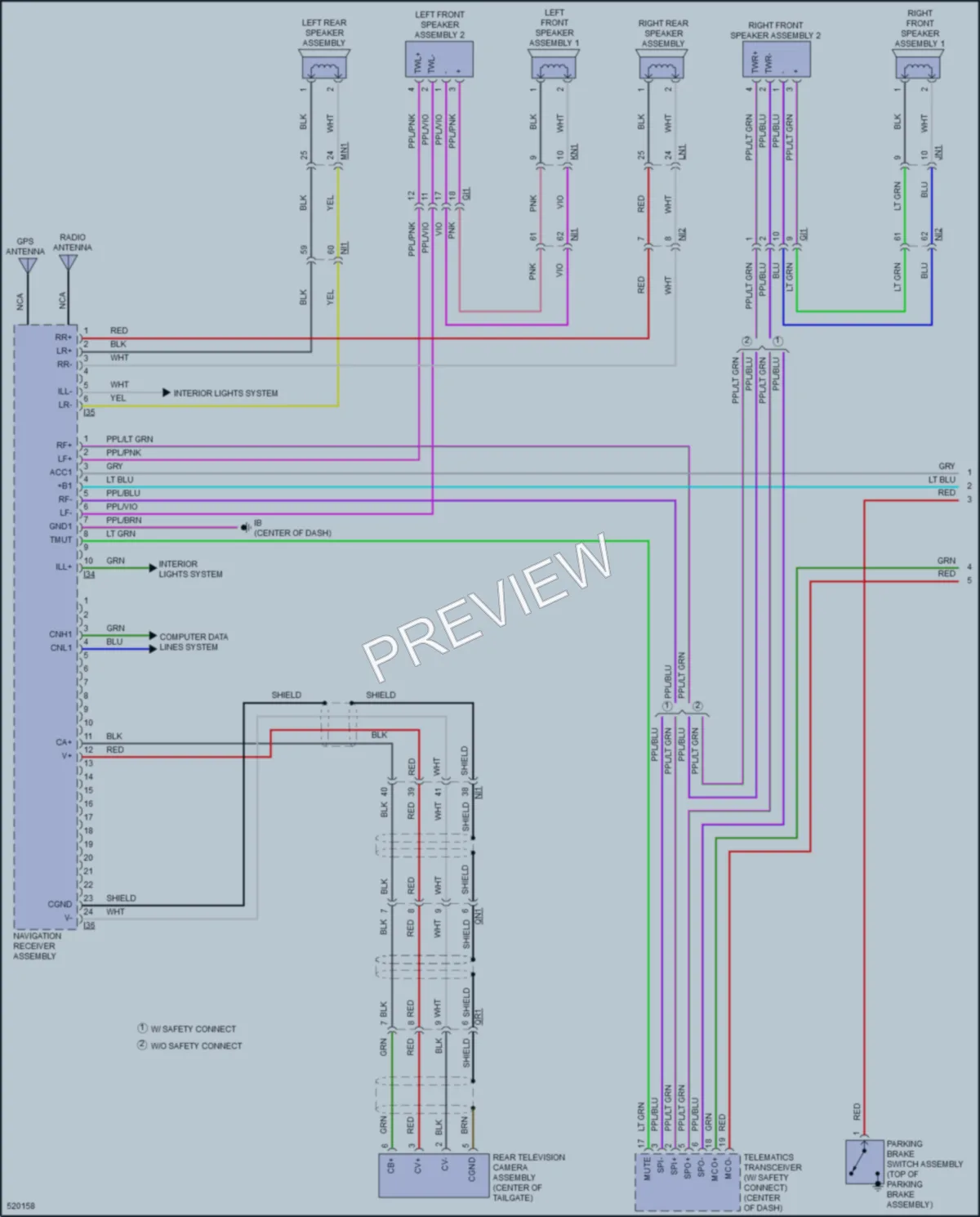 2018 Toyota PriusPrime Radio wiring diagram preview