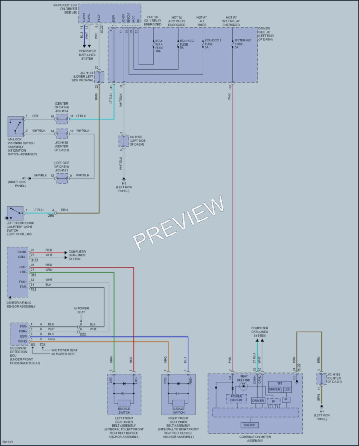 2018 Toyota Sequoia Warning Systems wiring diagram preview