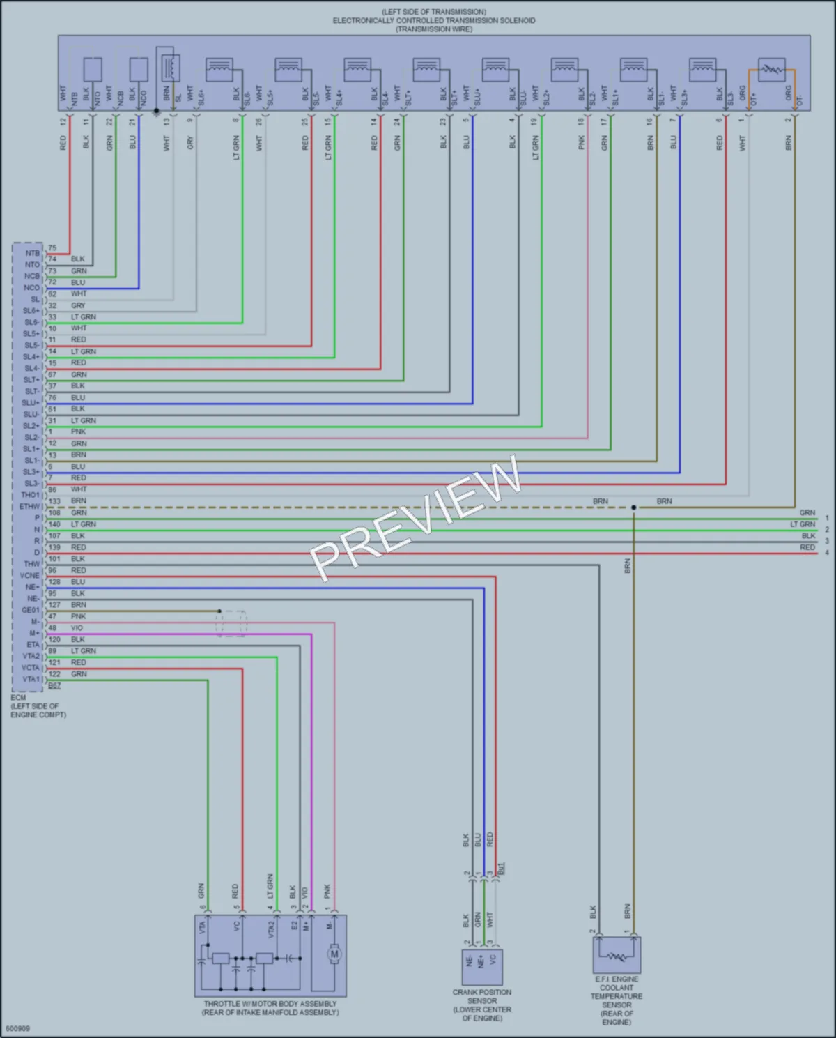2018 Toyota Sienna Transmission wiring diagram preview