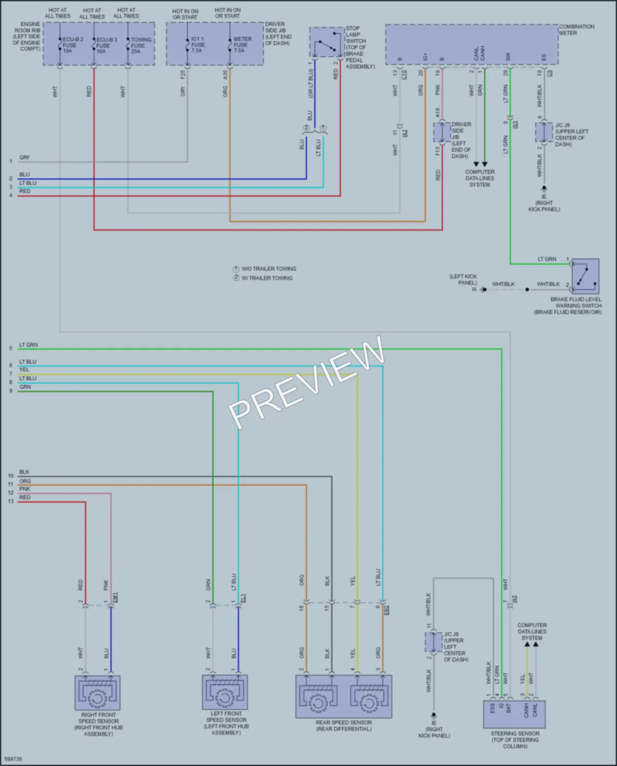 2018 Toyota Tacoma Anti Lock Brakes wiring diagram preview