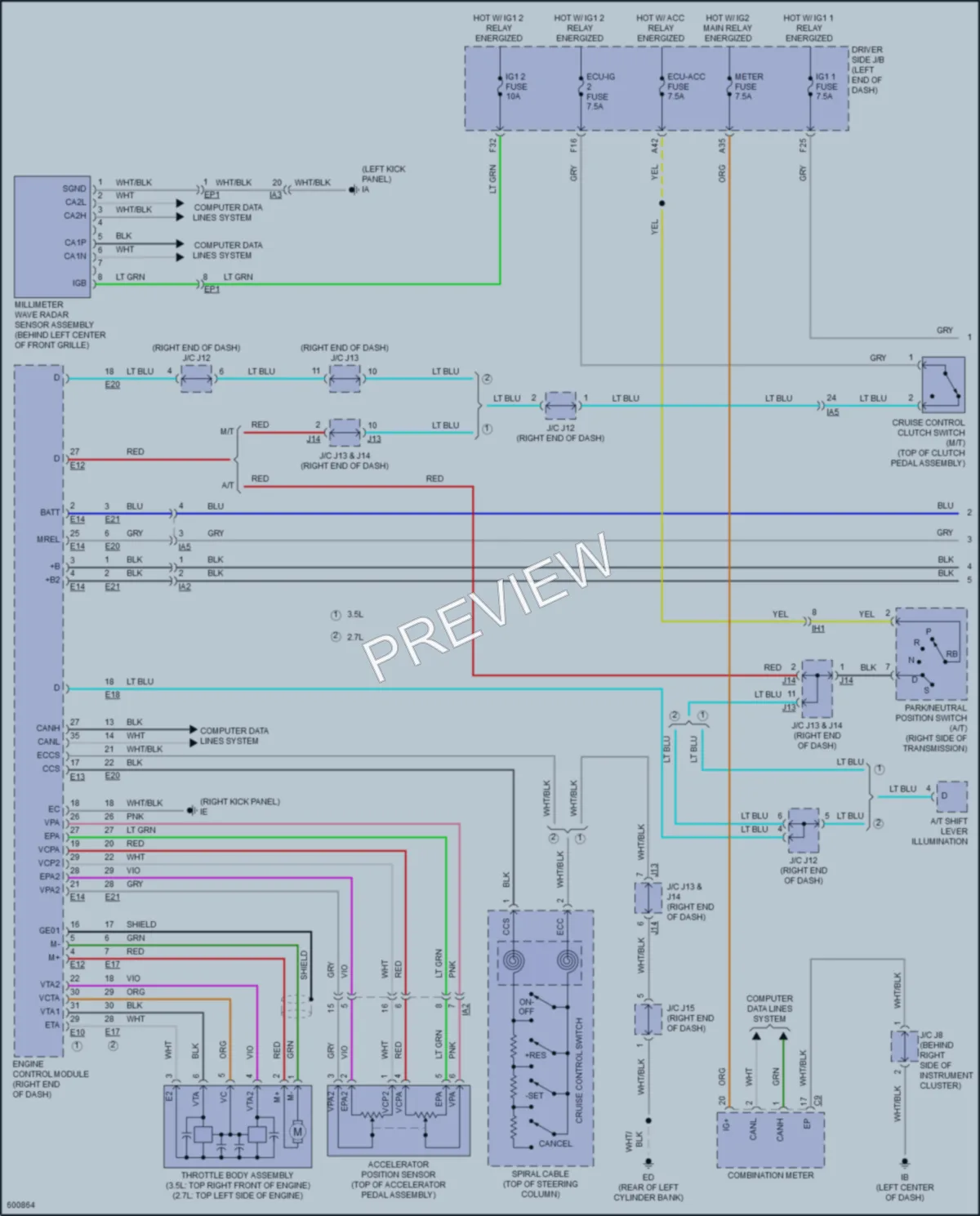 2018 Toyota Tacoma Cruise Control wiring diagram preview