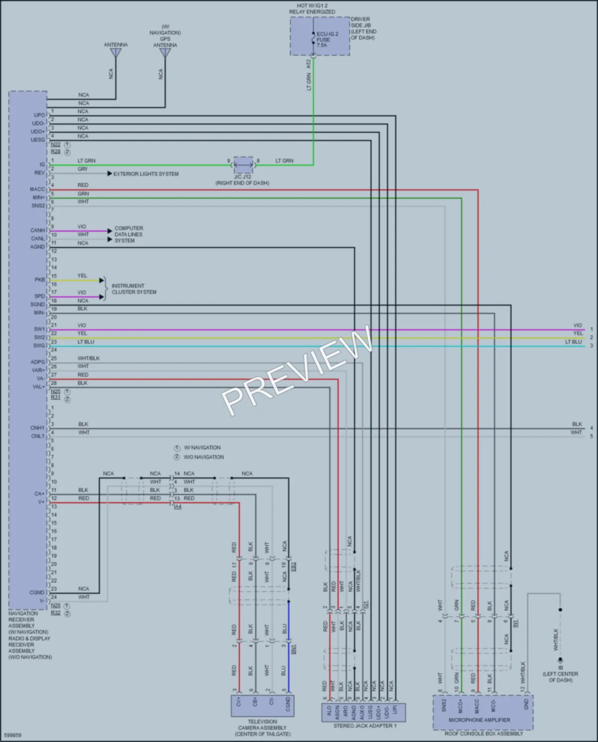 2018 Toyota Tacoma Radio wiring diagram preview