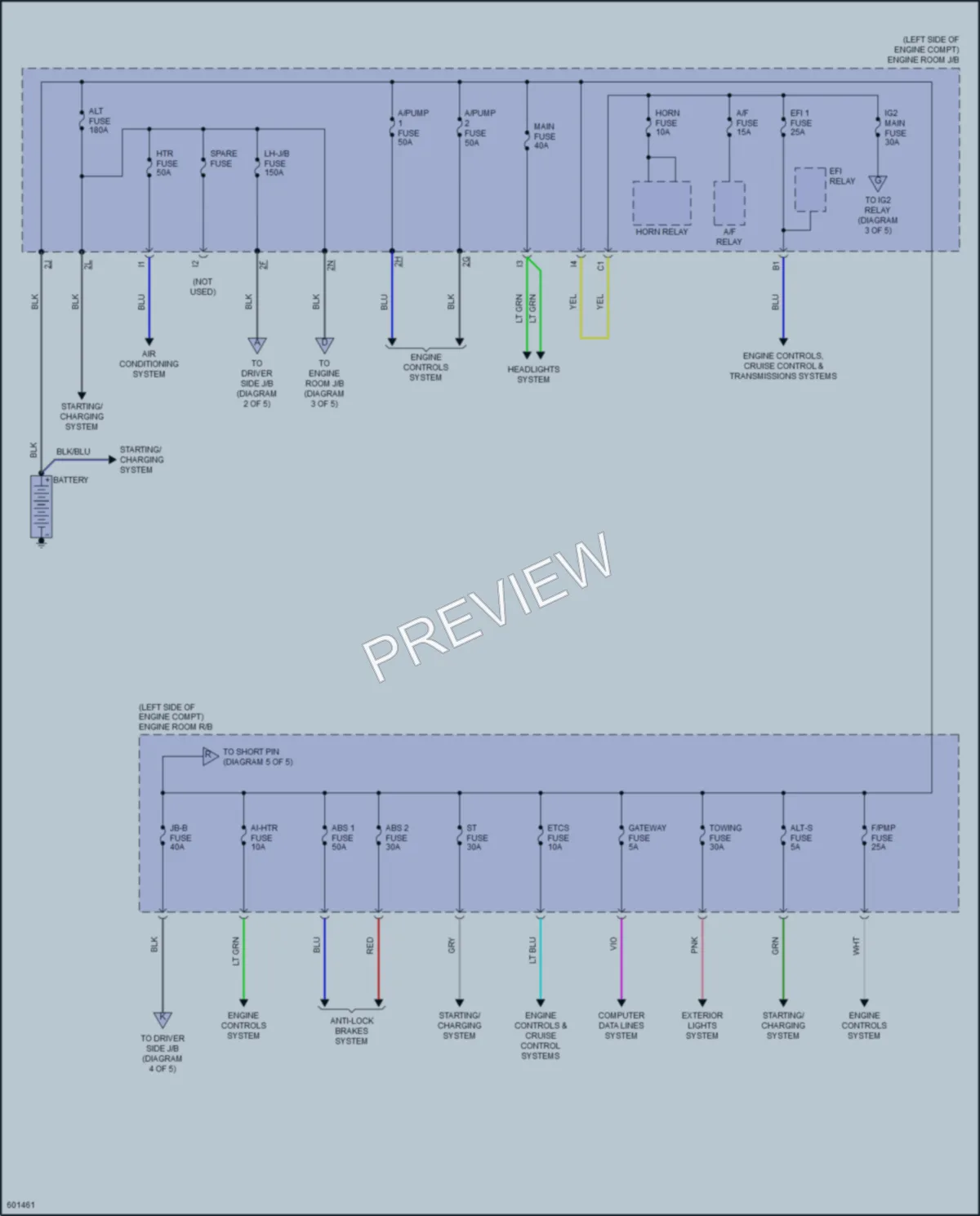 2018 Toyota Tundra Power Distribution wiring diagram preview