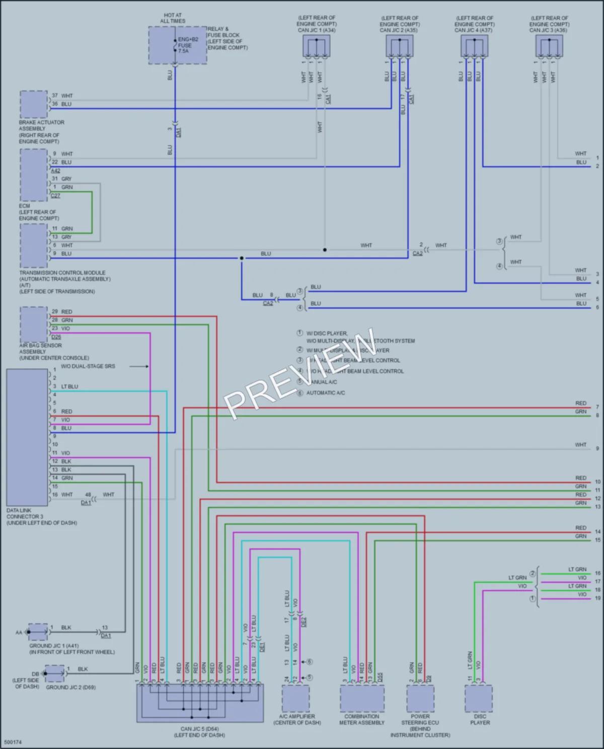 2018 Toyota YarisiA Computer Data Lines wiring diagram preview