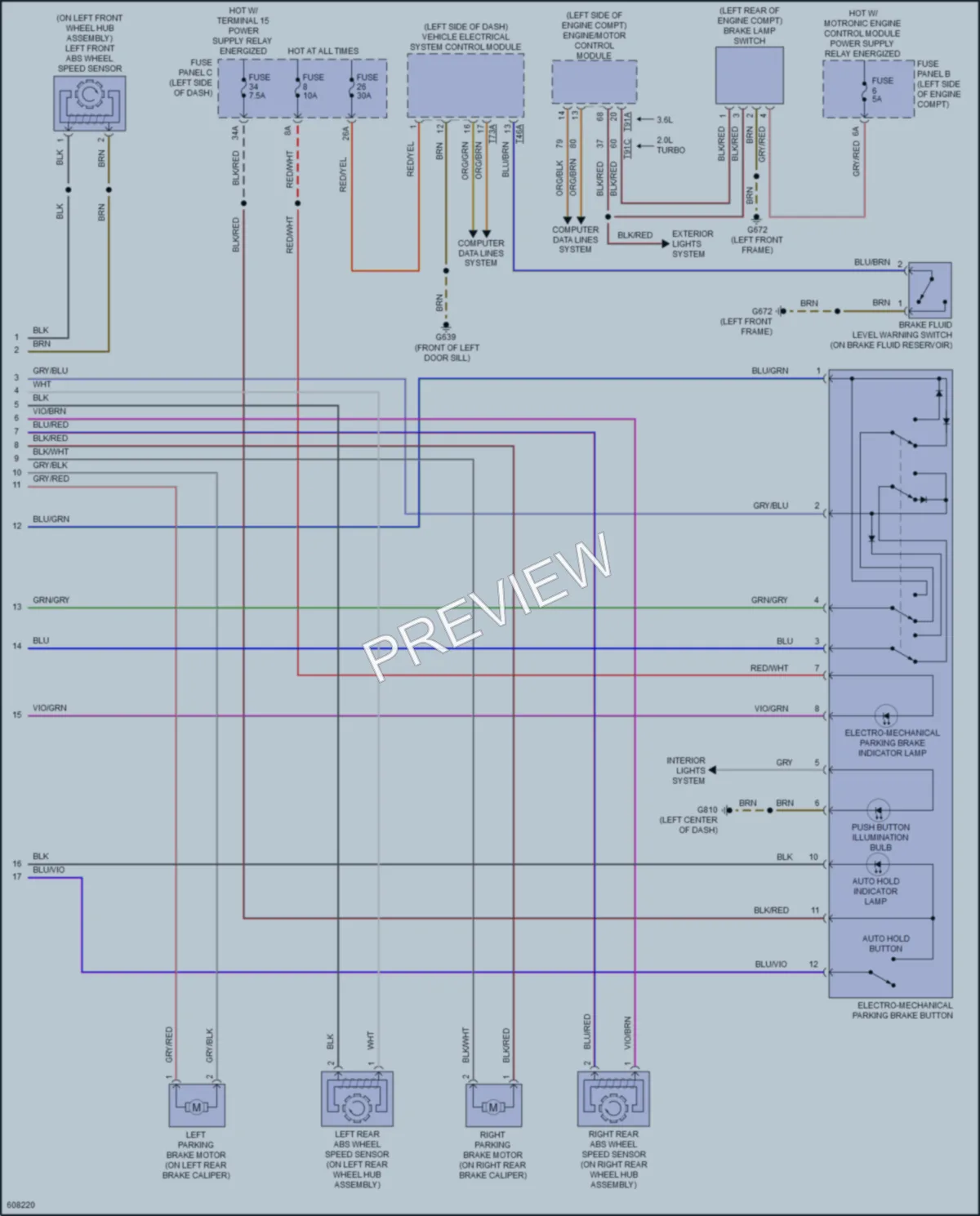2018 Volkswagen Atlas Anti Lock Brakes wiring diagram preview