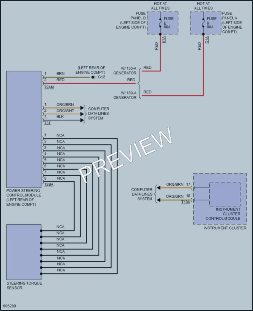 2018 Volkswagen Atlas Electronic Power Steering wiring diagram preview