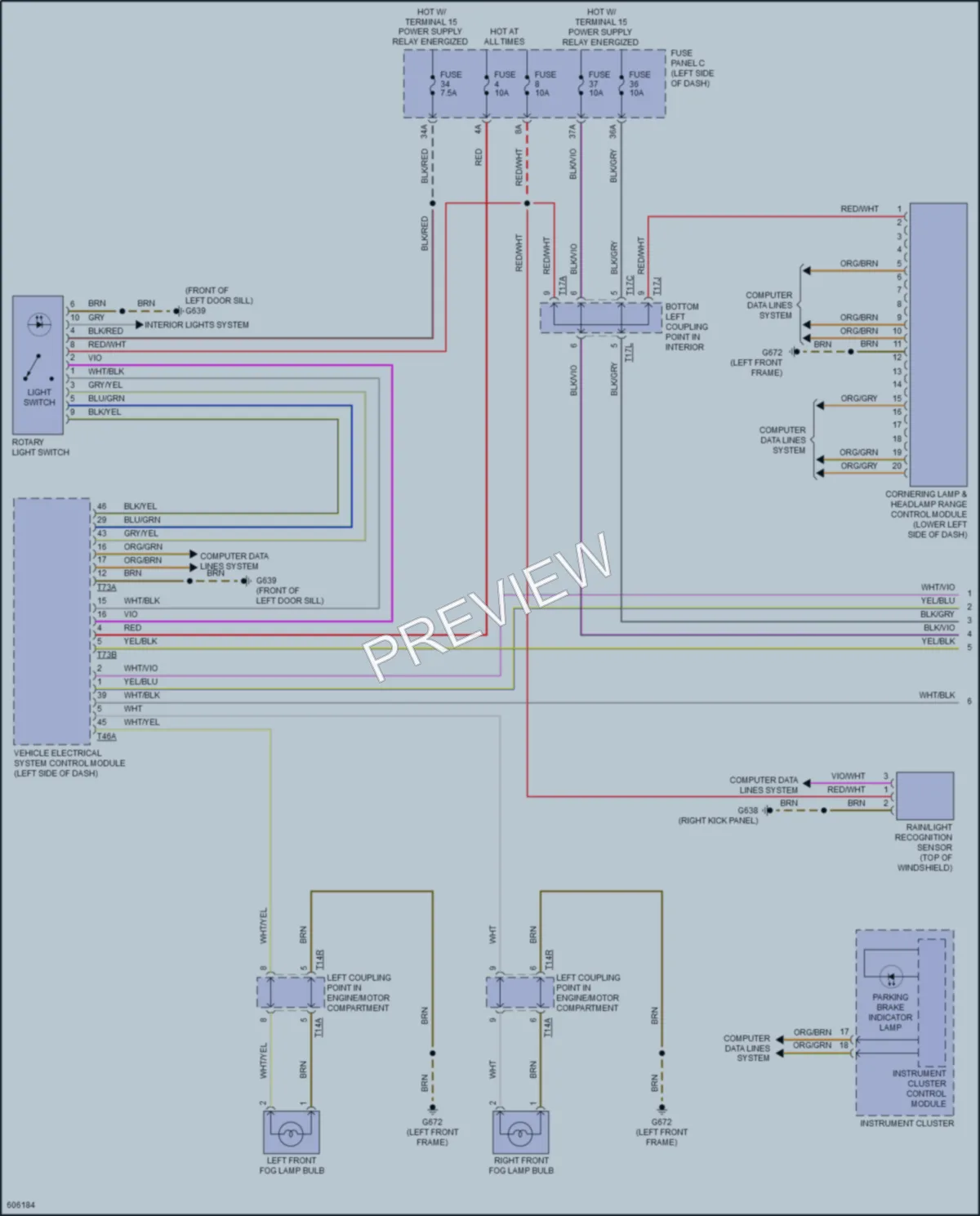 2018 Volkswagen Atlas Headlights wiring diagram preview