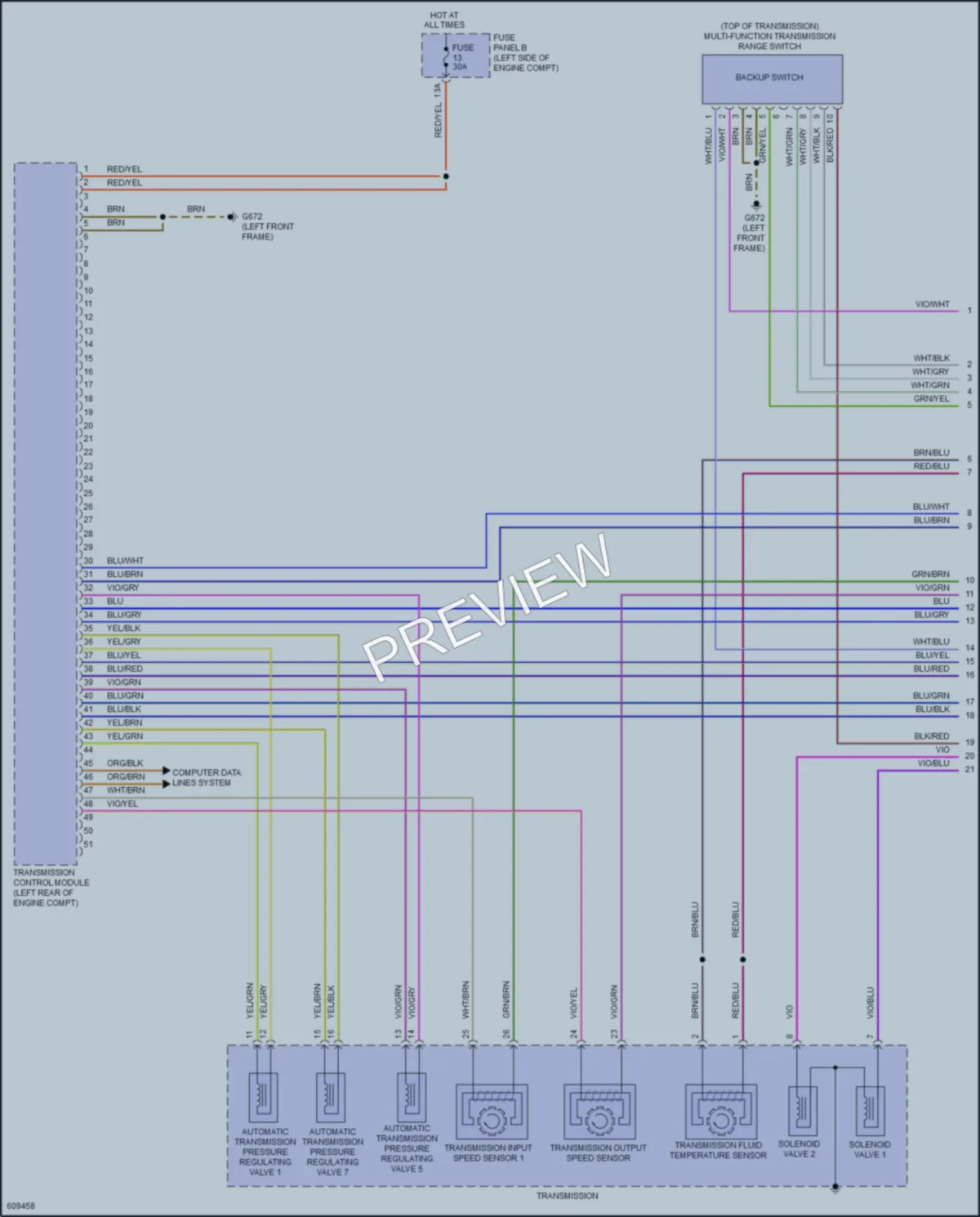 2018 Volkswagen Atlas Transmission wiring diagram preview