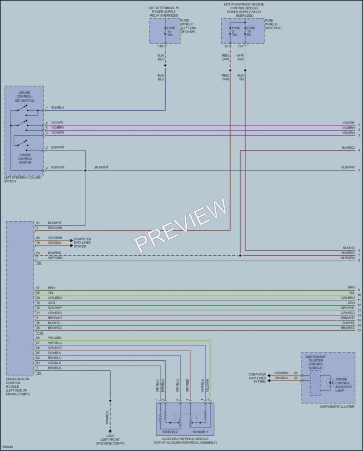 2018 Volkswagen Beetle Cruise Control wiring diagram preview