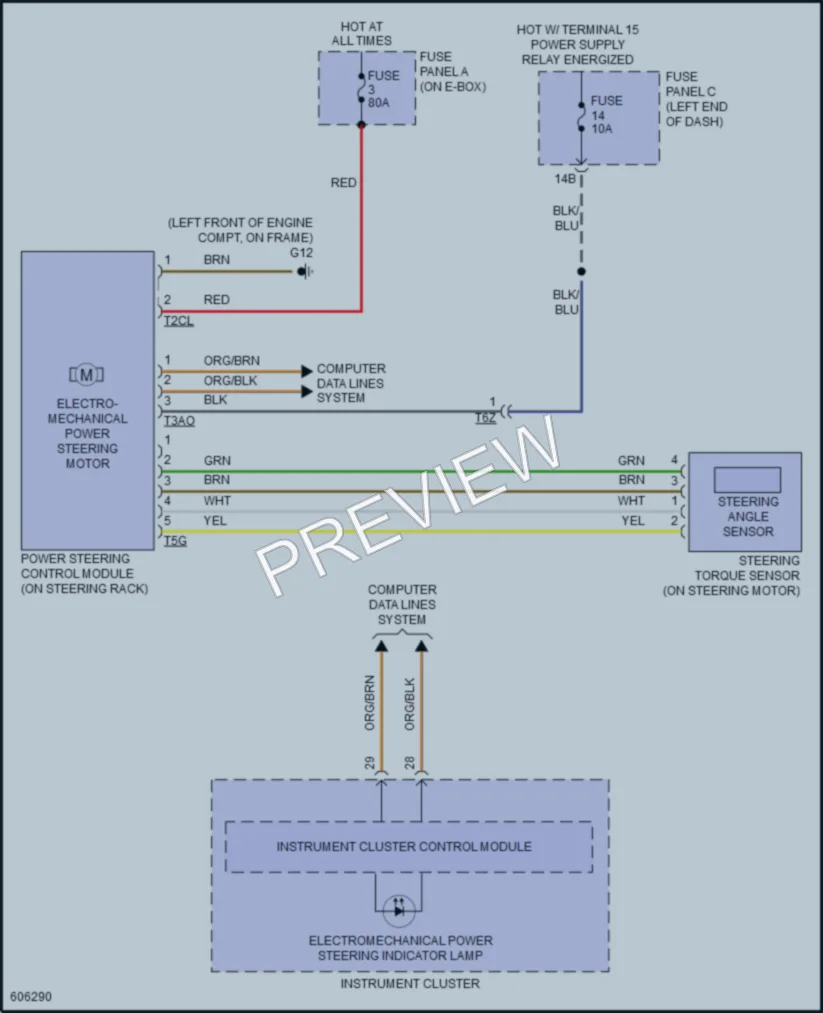 2018 Volkswagen Beetle Electronic Power Steering wiring diagram preview