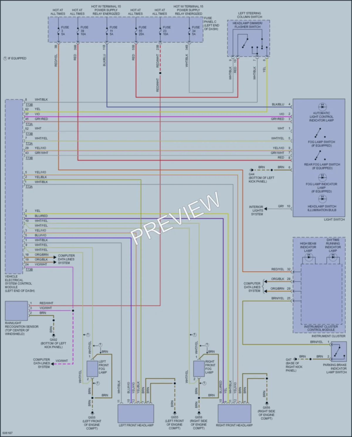 2018 Volkswagen Beetle Headlights wiring diagram preview