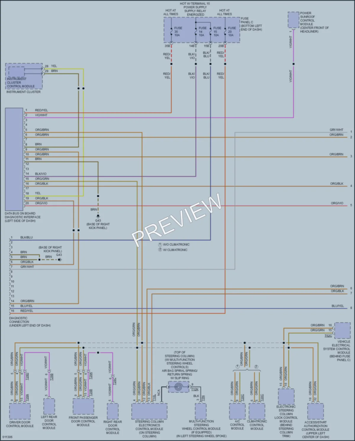 2018 Volkswagen GLI Computer Data Lines wiring diagram preview