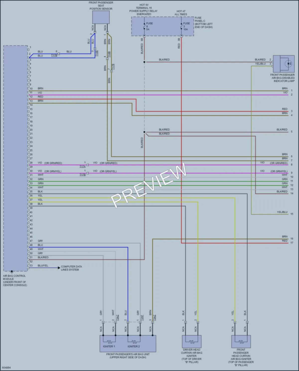 2018 Volkswagen GLI Transmission wiring diagram preview