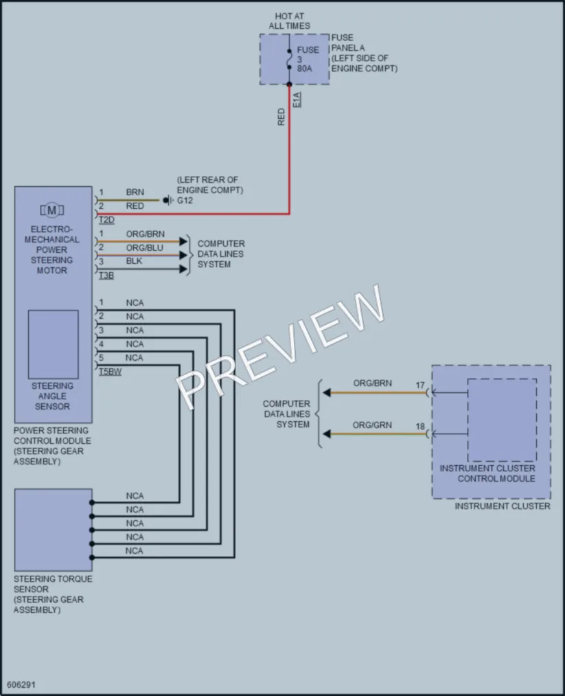 2018 Volkswagen GolfGTI Electronic Power Steering wiring diagram preview