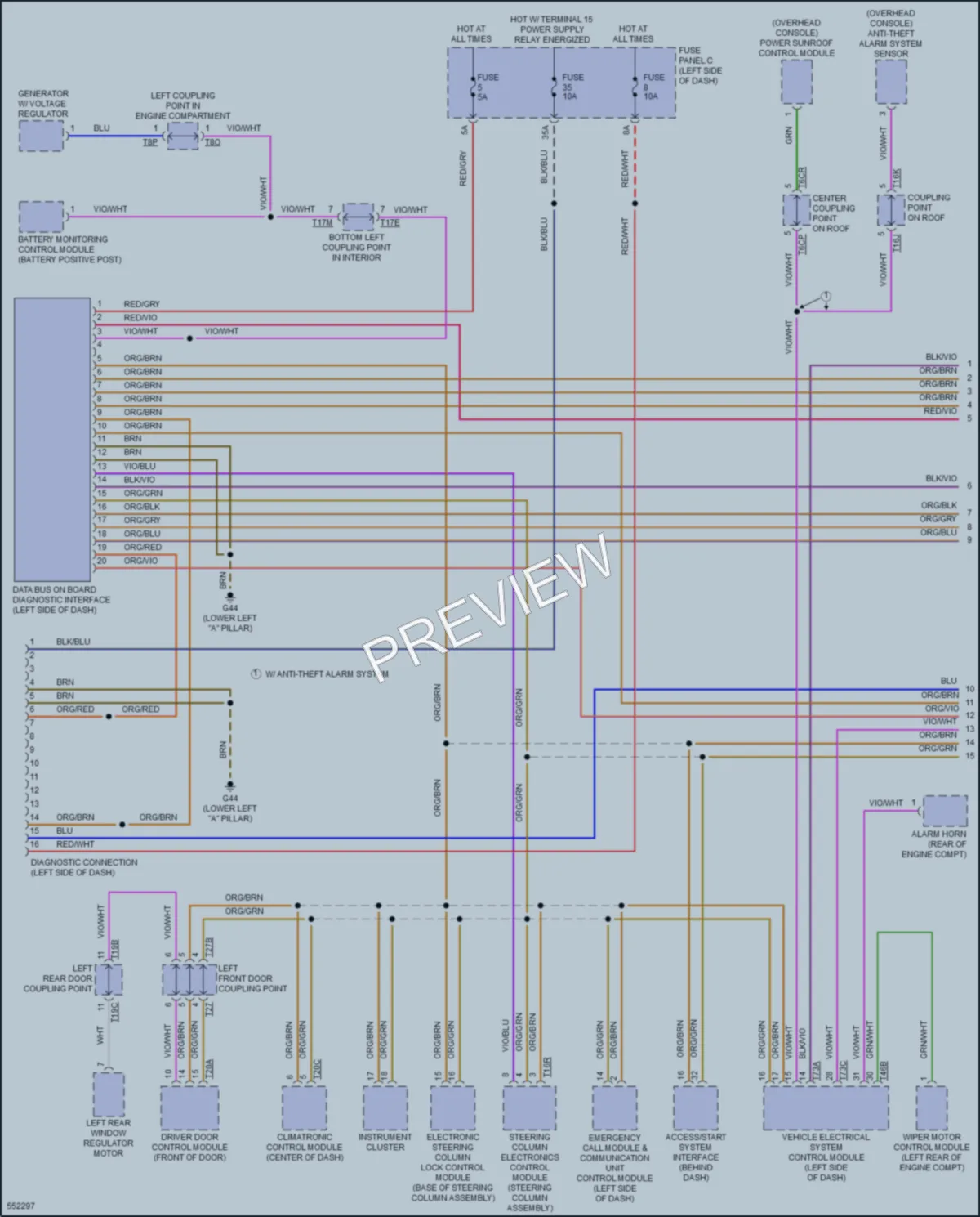 2018 Volkswagen GolfR Computer Data Lines wiring diagram preview