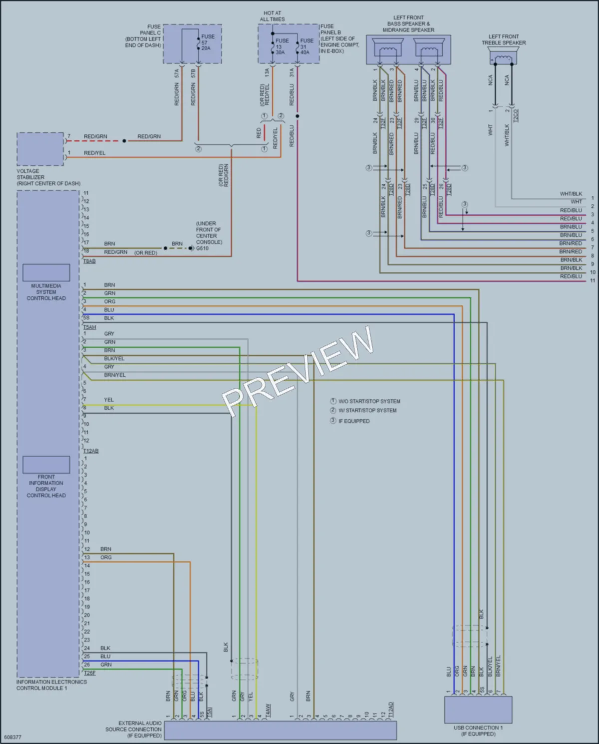 2018 Volkswagen Jetta Radio wiring diagram preview