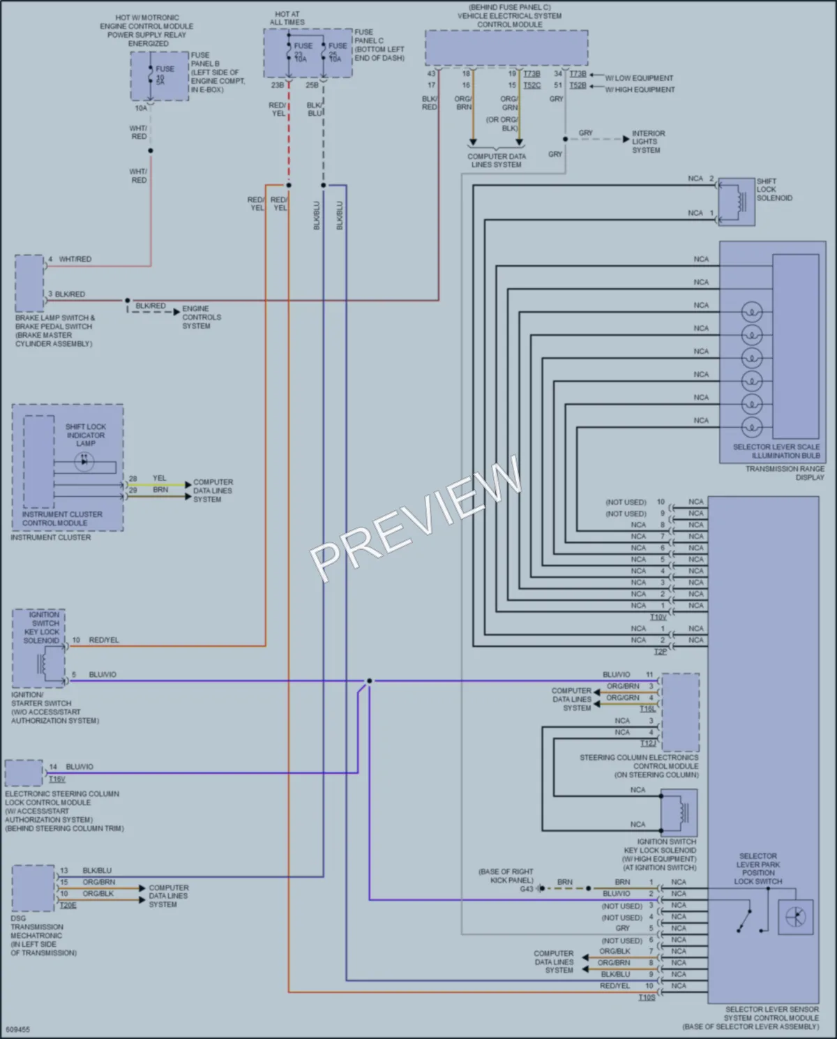 2018 Volkswagen Jetta Shift Interlock wiring diagram preview