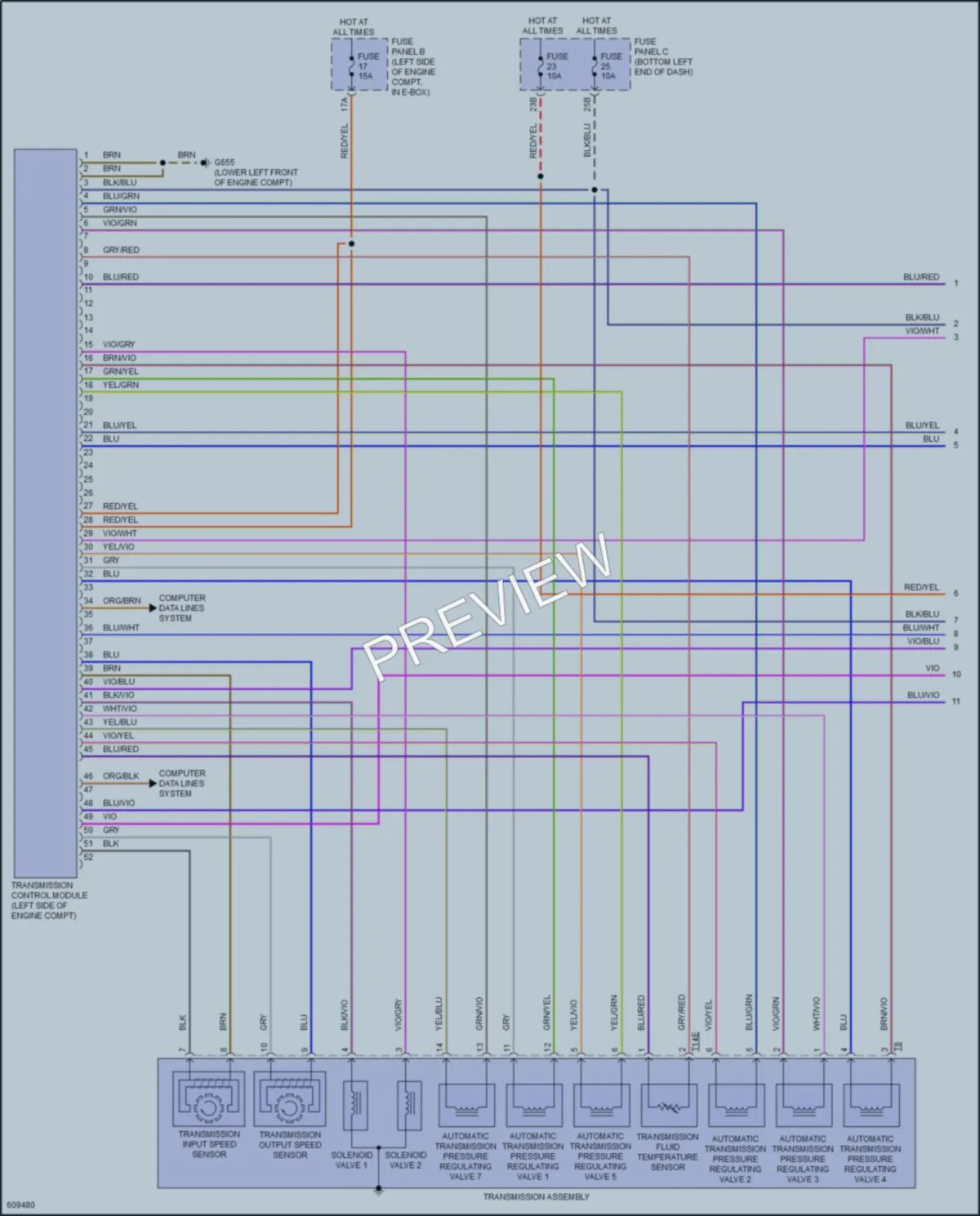2018 Volkswagen Jetta Transmission wiring diagram preview