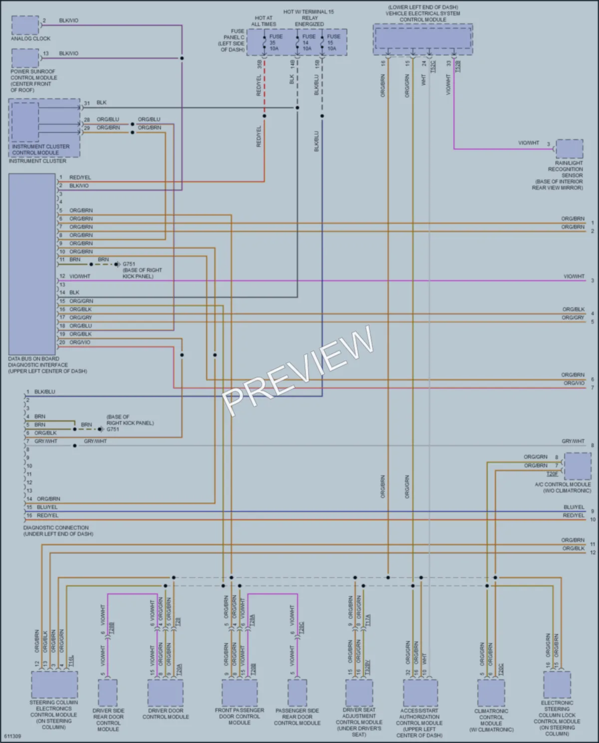 2018 Volkswagen Passat Computer Data Lines wiring diagram preview