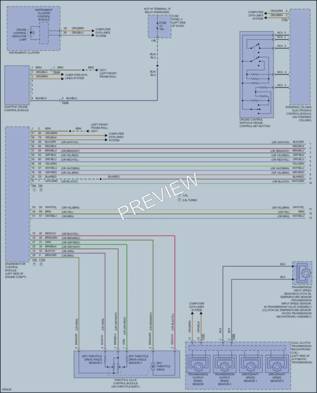 2018 Volkswagen Passat Cruise Control wiring diagram preview