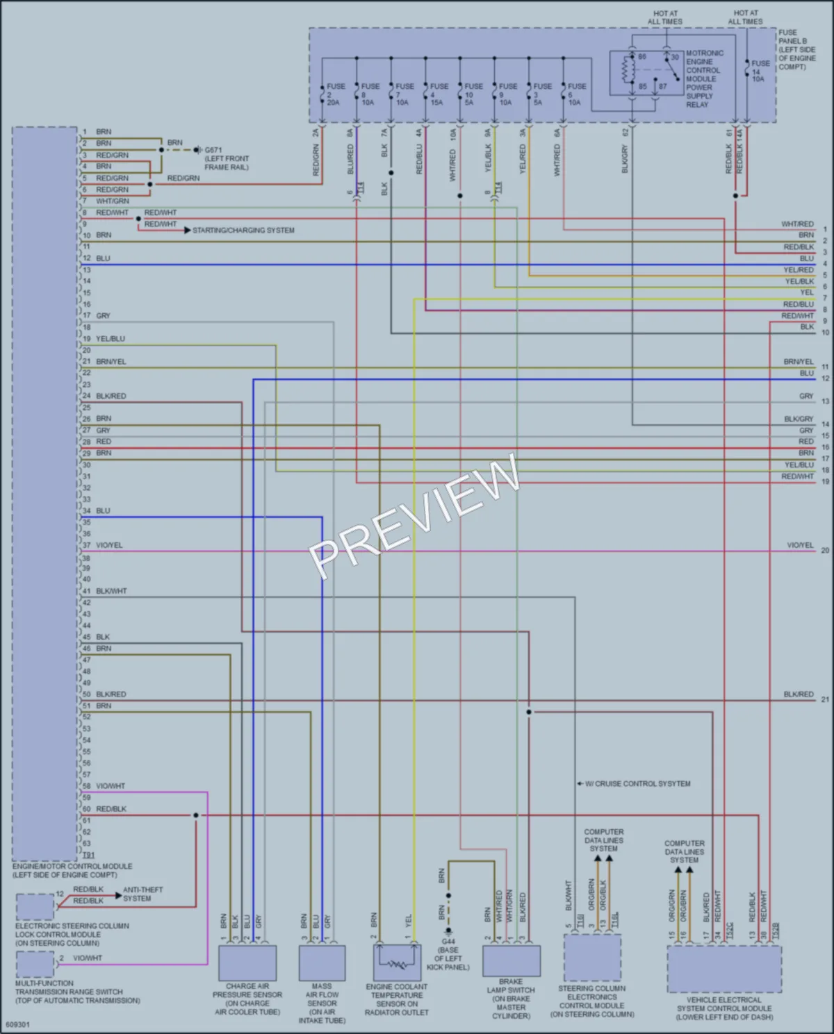 2018 Volkswagen Passat Engine Performance wiring diagram preview