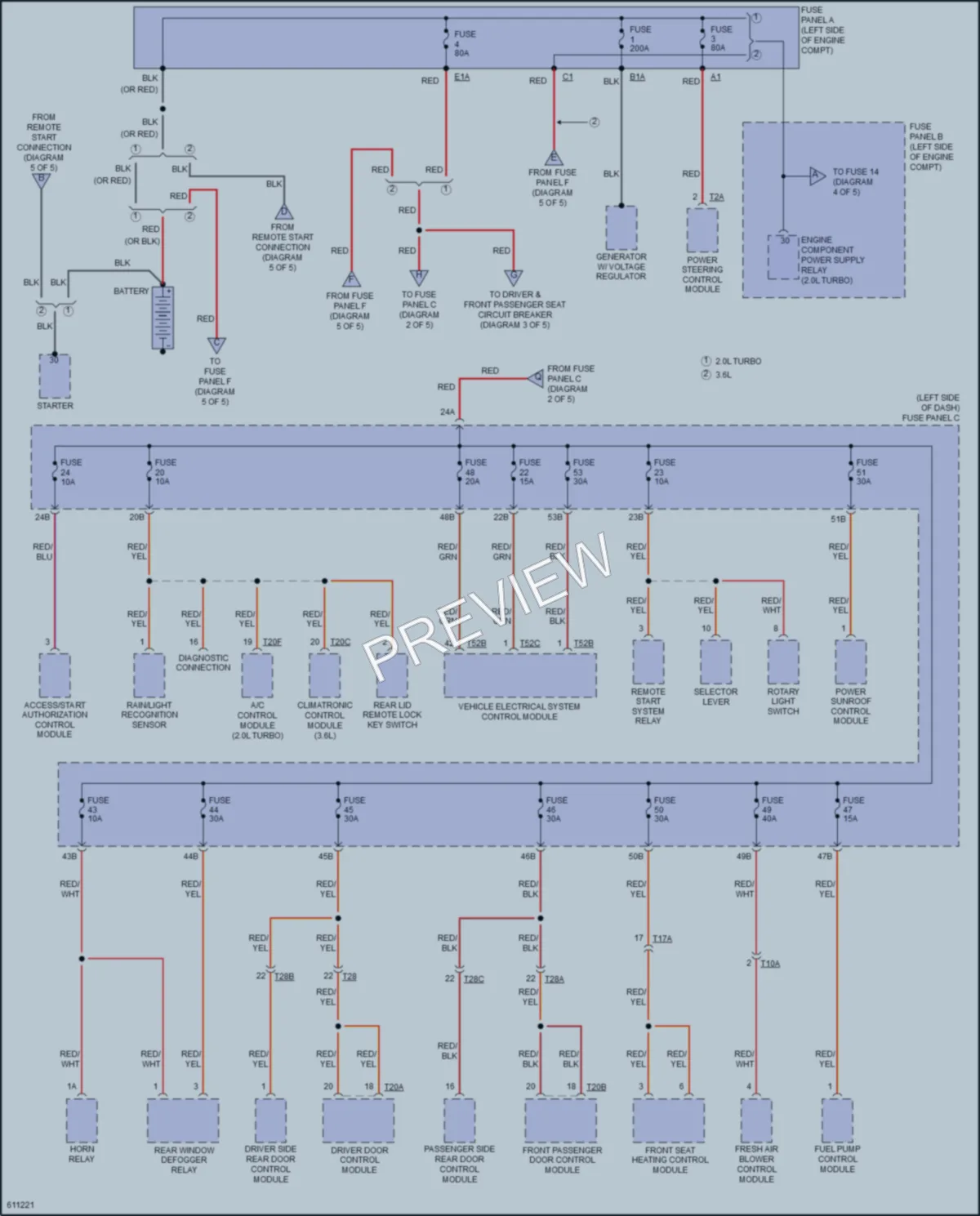 2018 Volkswagen Passat Power Distribution wiring diagram preview
