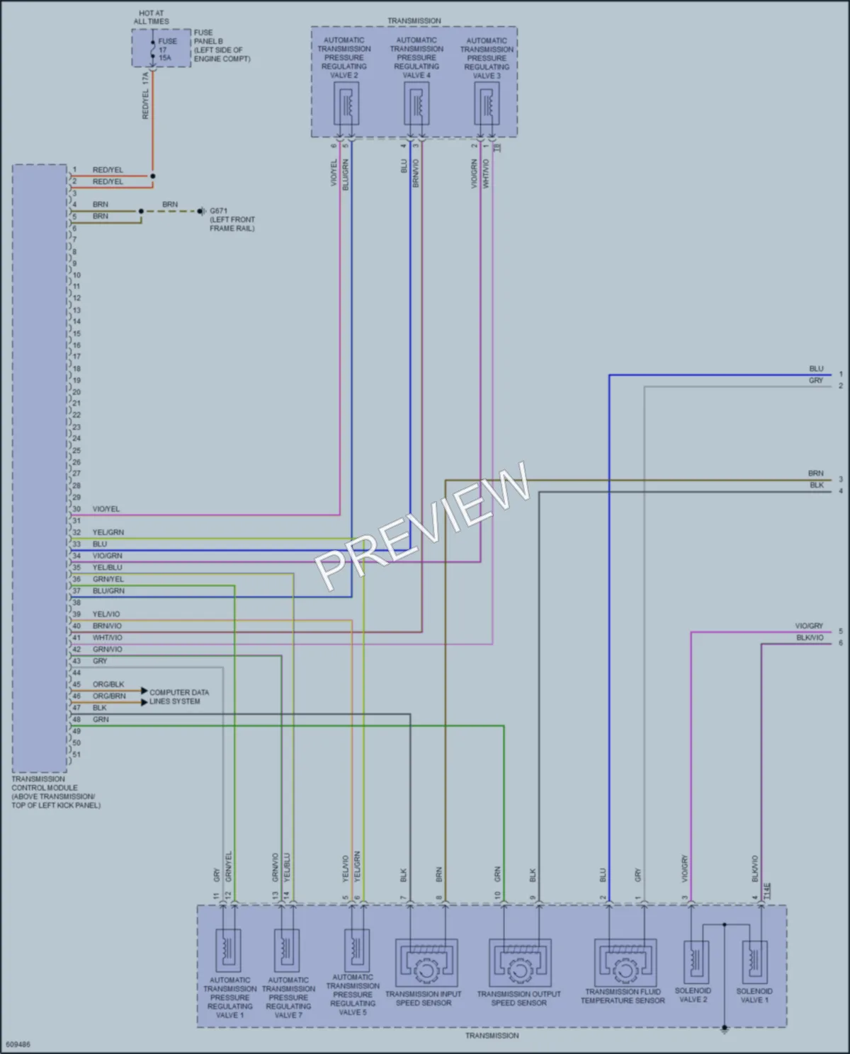 2018 Volkswagen Passat Transmission wiring diagram preview