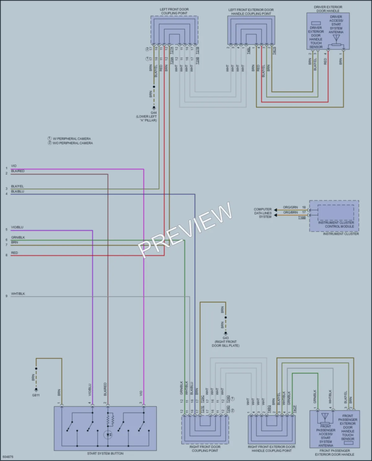 2018 Volkswagen Tiguan Anti Theft wiring diagram preview