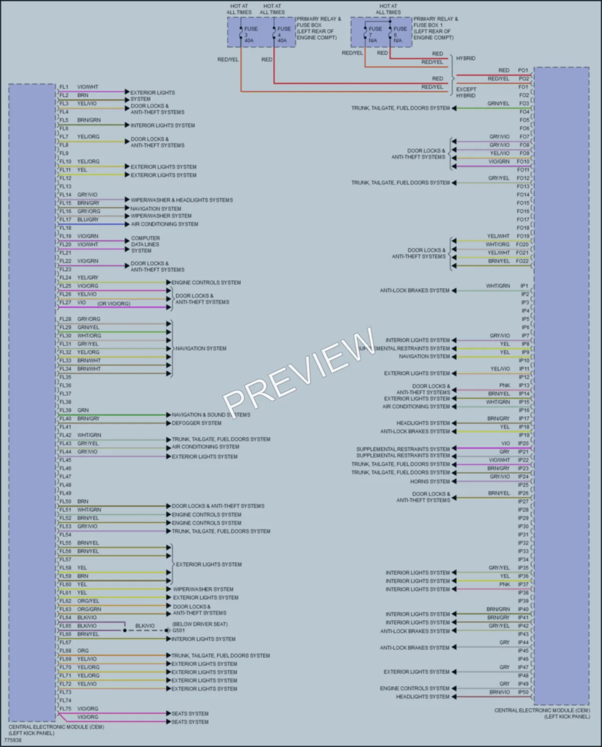 2018 Volvo XC90 Body Control Modules wiring diagram preview