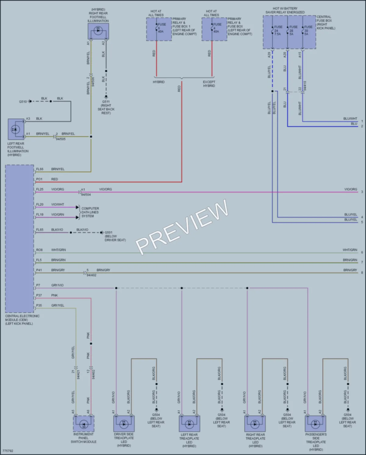 2018 Volvo XC90 Interior Lights wiring diagram preview