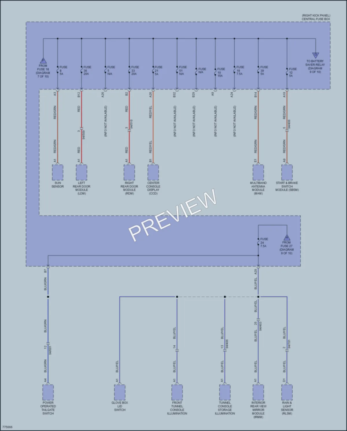 2018 Volvo XC90 Power Distribution wiring diagram preview