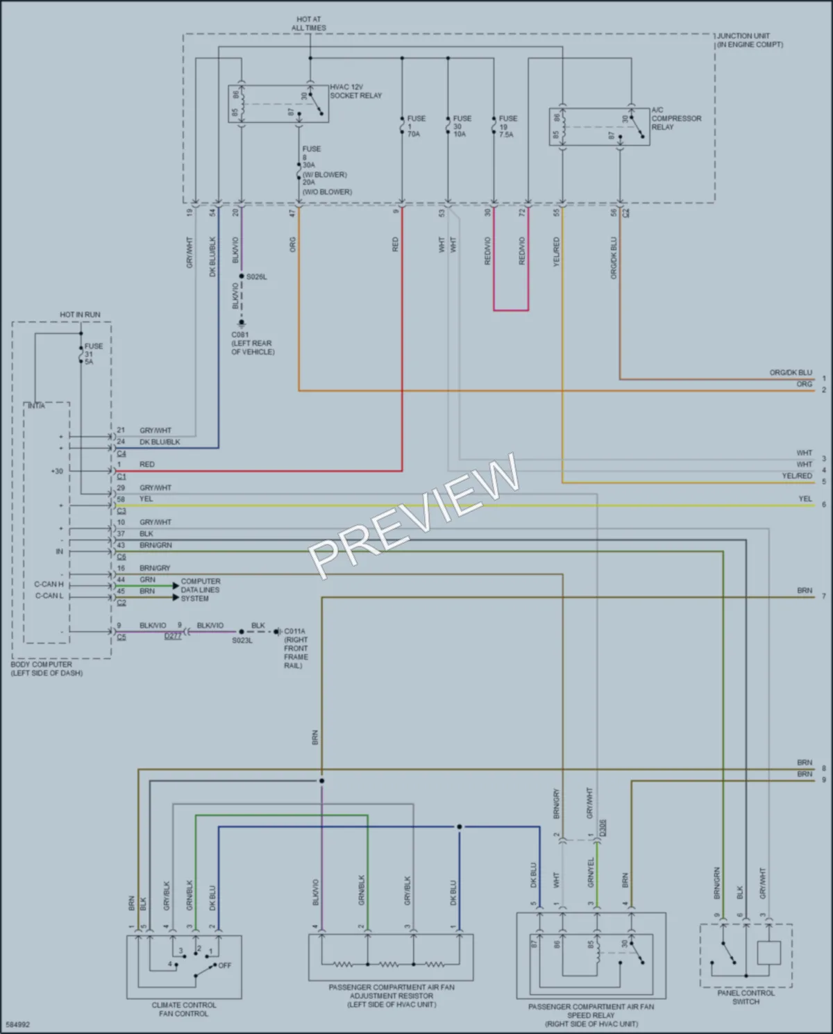 2019 AlfaRomeo 4C Air Conditioning wiring diagram preview