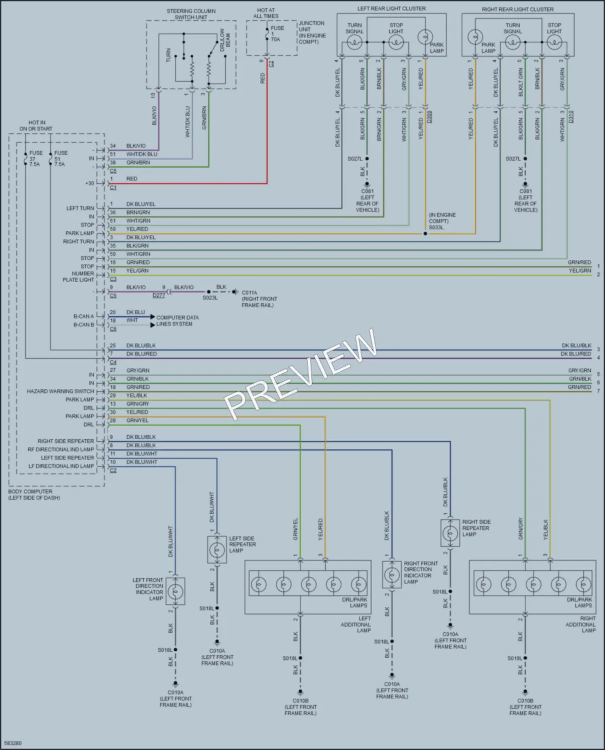 2019 AlfaRomeo 4C Exterior Lights wiring diagram preview