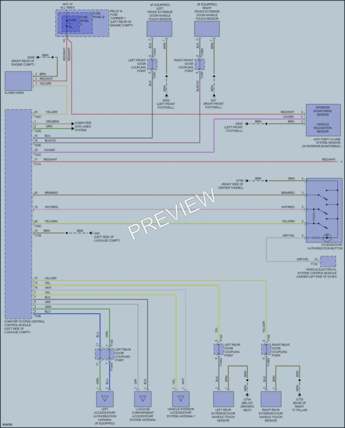 2019 Audi A4 Anti Theft wiring diagram preview