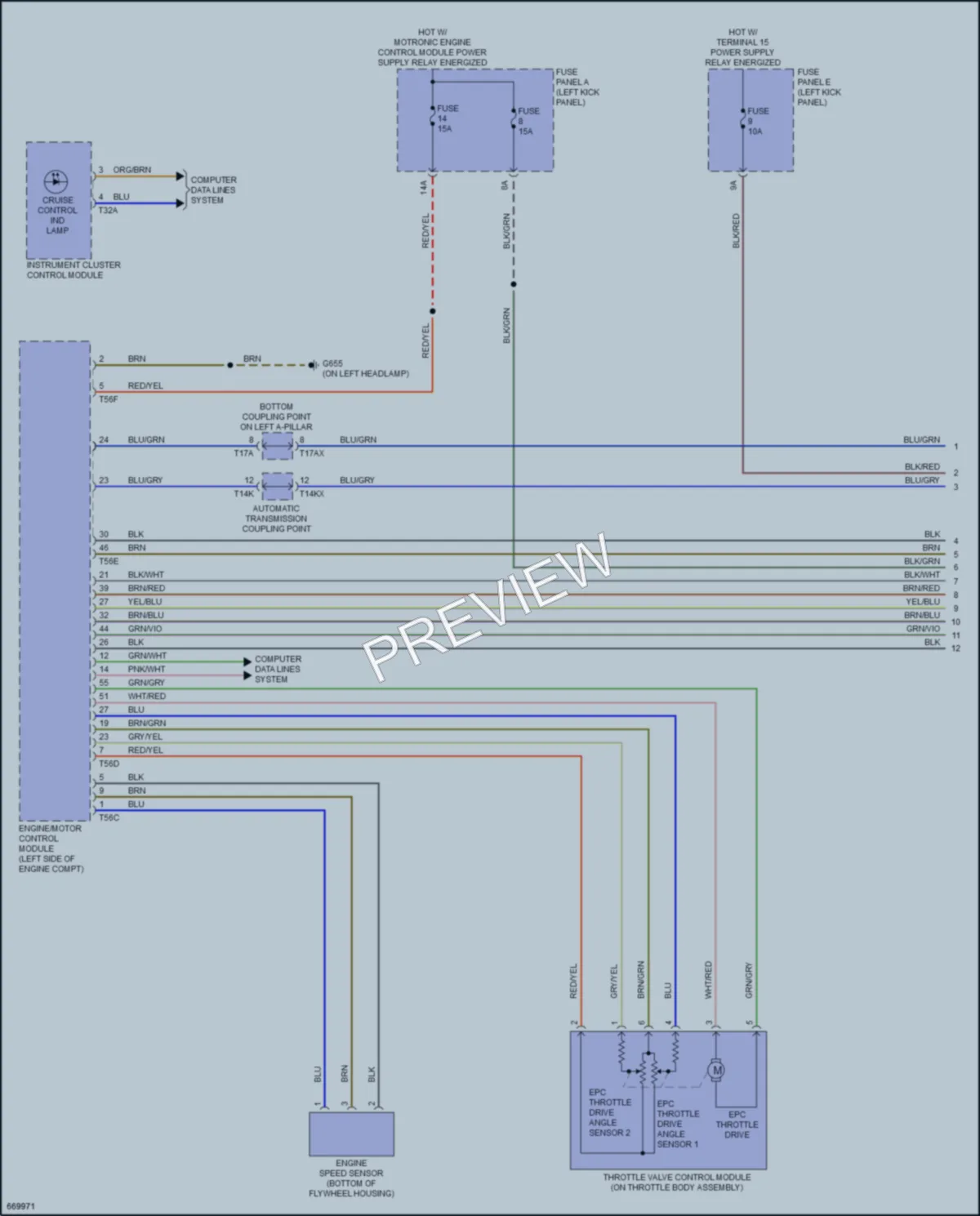 2019 Audi A6 Cruise Control wiring diagram preview