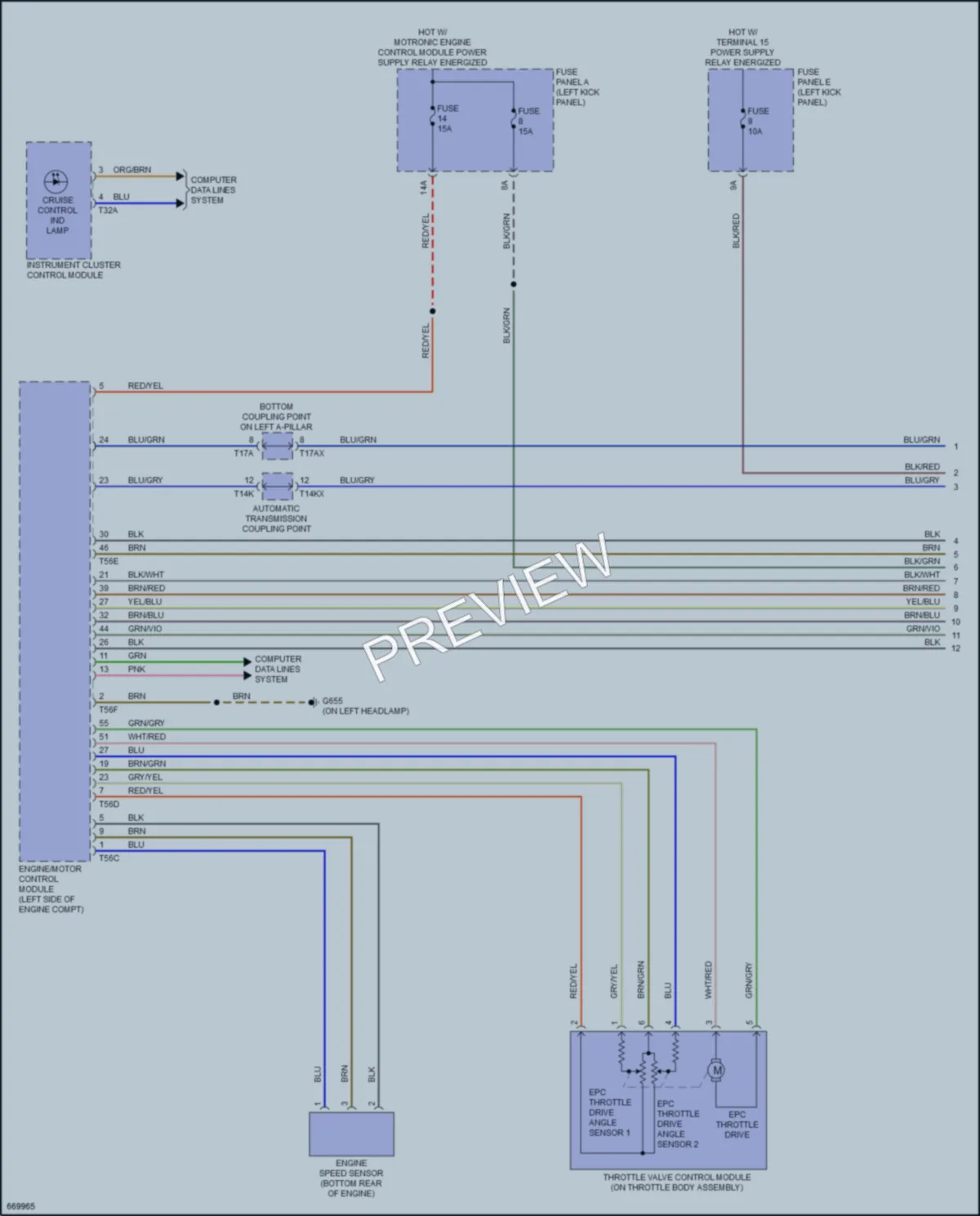 2019 Audi A7 Cruise Control wiring diagram preview