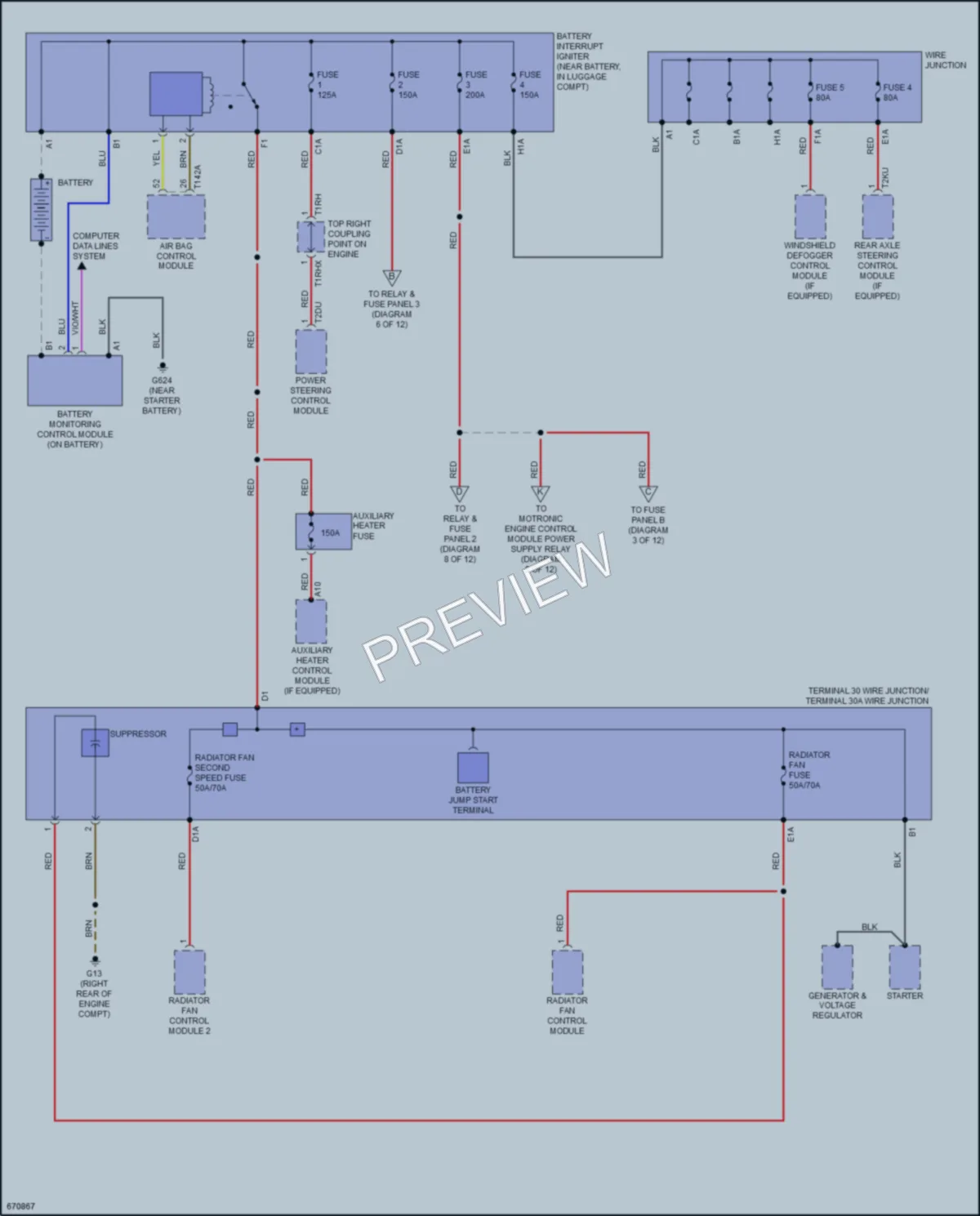 2019 Audi A8 Power Distribution wiring diagram preview