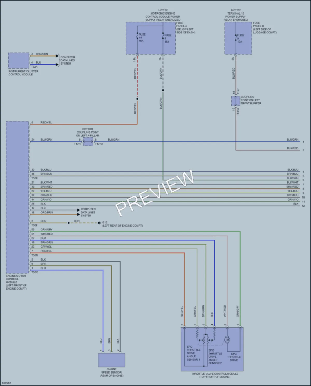 2019 Audi A8L Cruise Control wiring diagram preview
