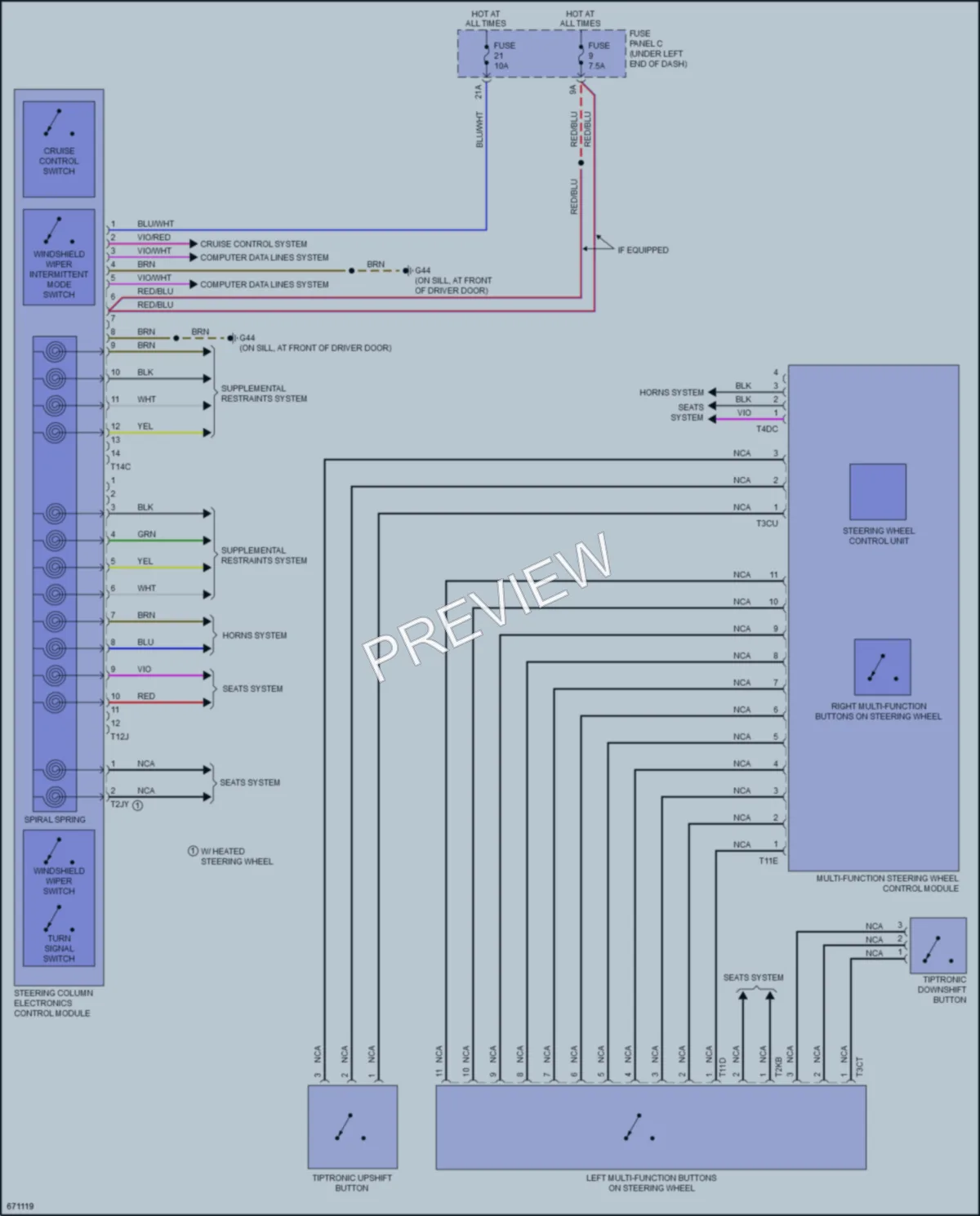 2019 Audi Q3 Body Control Modules wiring diagram preview