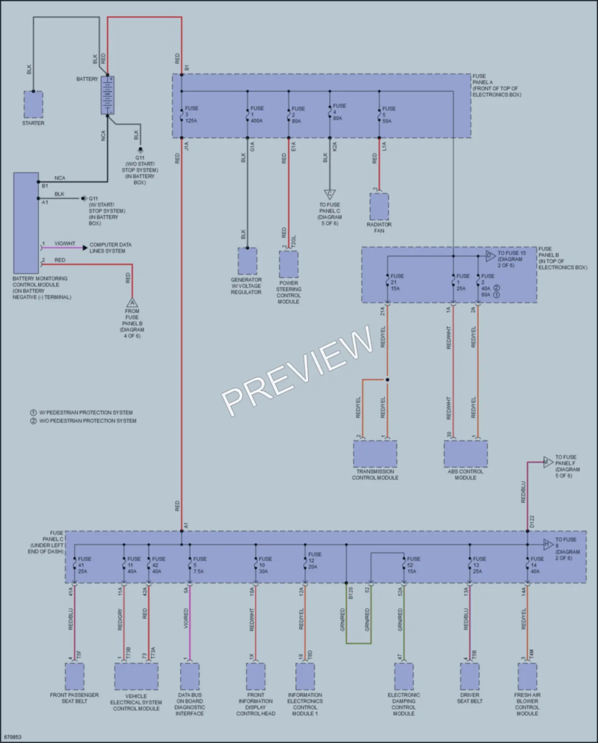 2019 Audi Q3 Power Distribution wiring diagram preview