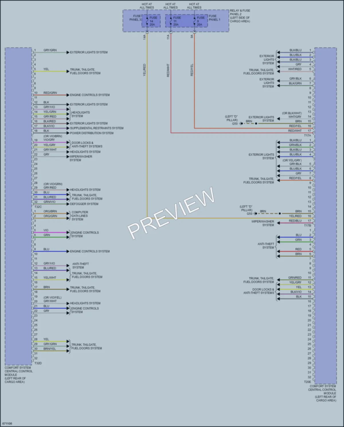 2019 Audi Q5 Body Control Modules wiring diagram preview