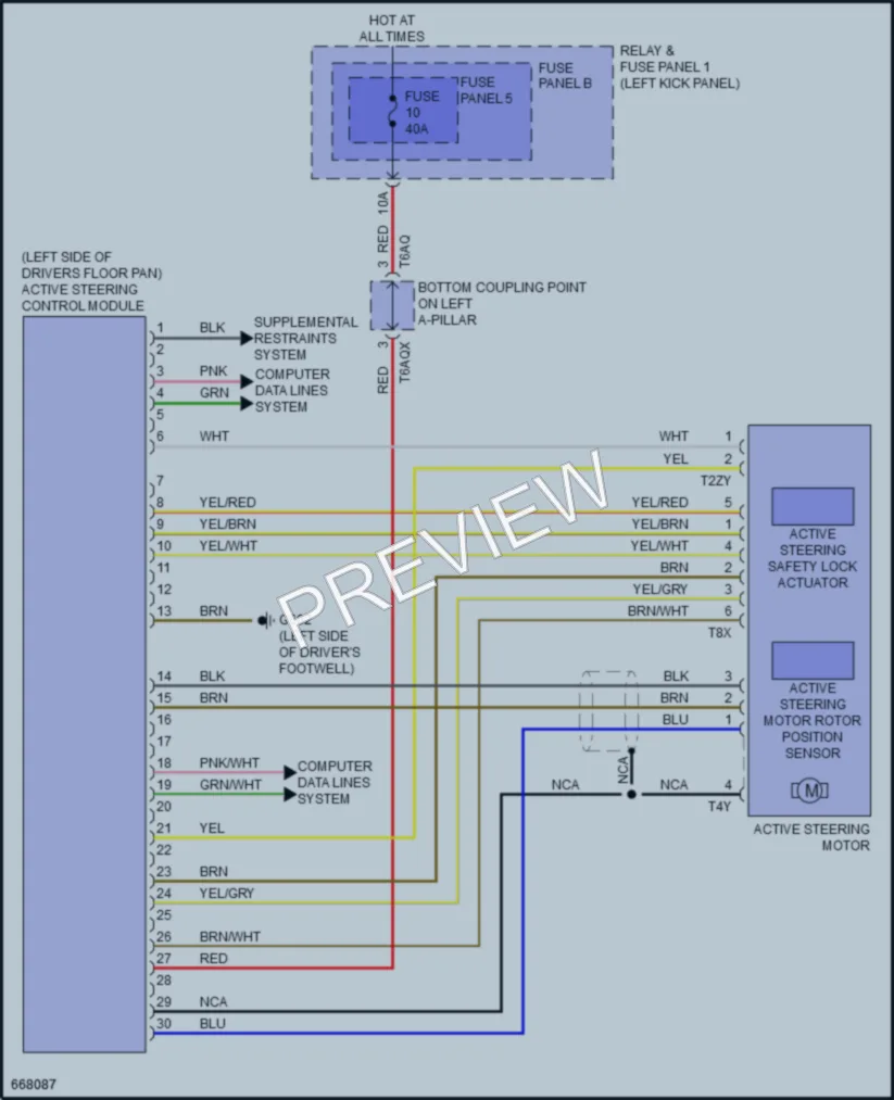 2019 Audi Q5 Electronic Power Steering wiring diagram preview