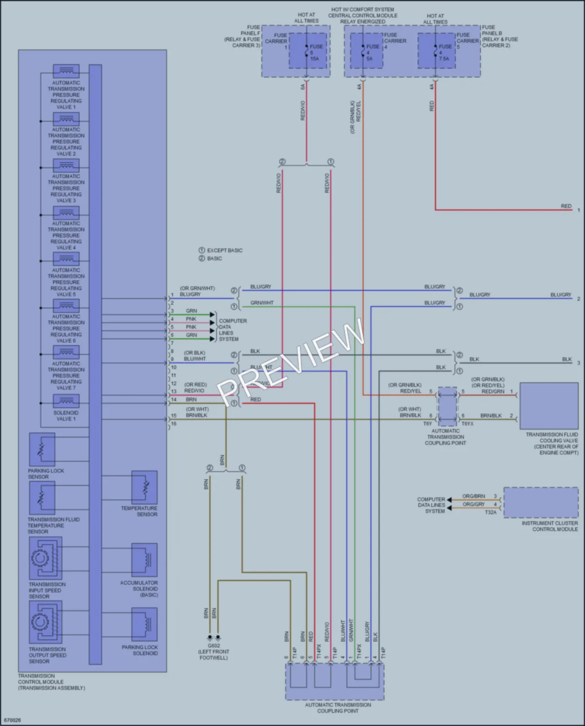 2019 Audi Q7 Transmission wiring diagram preview